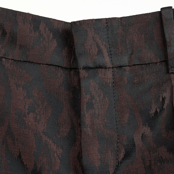 Gucci AW/12 Burgundy Floral-Jacquard Holiday Pants - Picture 6 of 14